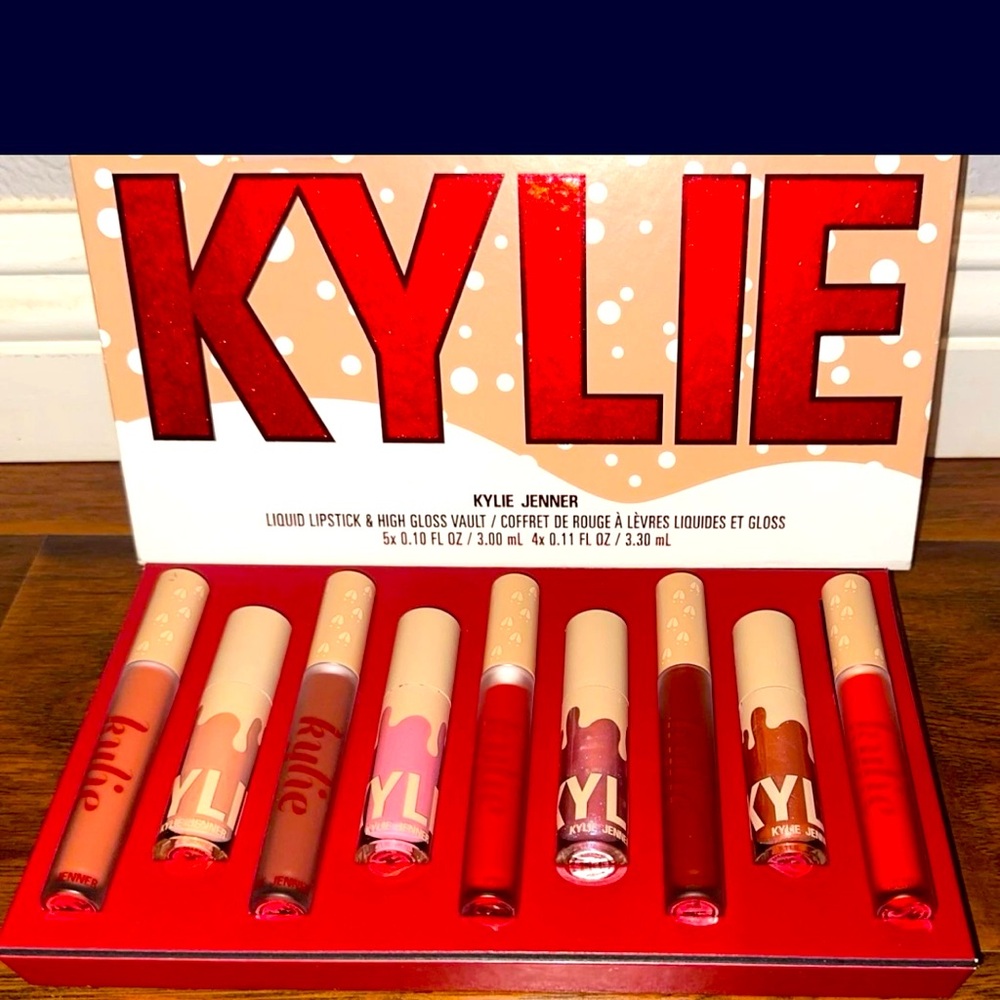 Kylie Cosmetics Holiday Collection Liquid Lipstick & High Gloss Vault